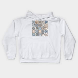 Mosaic tile tribal pattern Kids Hoodie